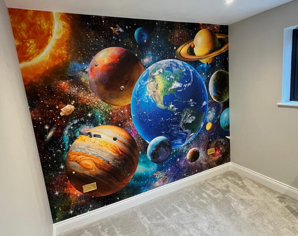 Wallpaper Mural Installation